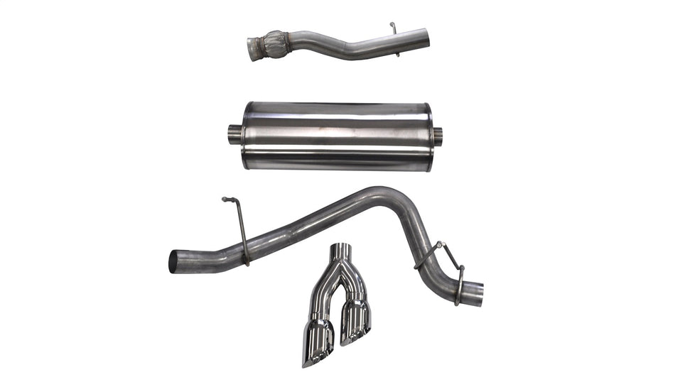 3.0in. Cat-Back Single Side Exit With Twin 4.0in. Polished Pro-Series Tips