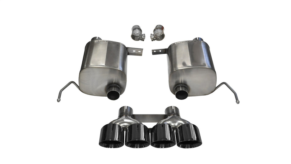 2.75in. Valve-Back Dual Rear Exit With Quad 4.5in. Black PVD Pro-Series Tips