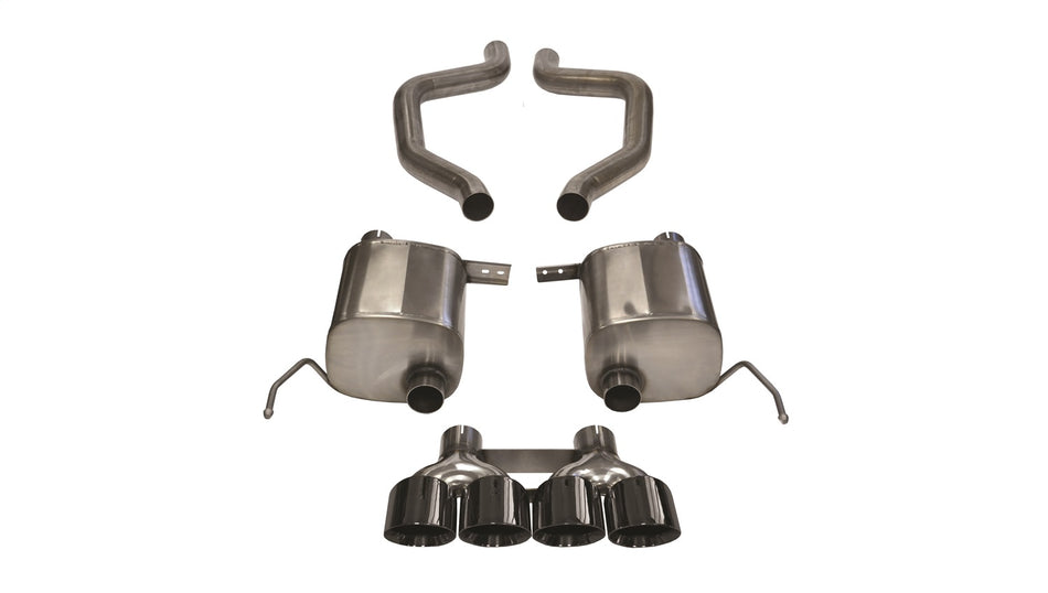 2.75in. Axle-Back Dual Rear Exit With Quad 4.5in. Black PVD Pro-Series Tips