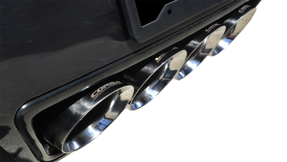 2.75in. Axle-Back Dual Rear Exit With Quad 4.5in. Polished Pro-Series Tips
