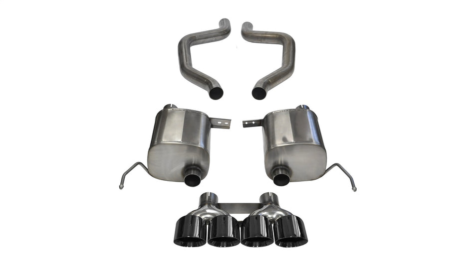 2.75in. Axle-Back Dual Rear Exit With Quad 4.5in. Black PVD Pro-Series Tips