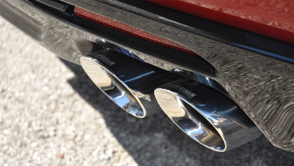 3.0in. Cat-Back Dual Rear Exit With Twin 4.0in. Polished Pro-Series Tips