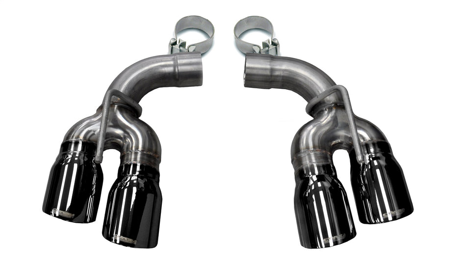 Twin 4.0in. Black PVD Pro-Series Tip Kit (Clamps Included)