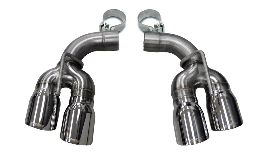 Twin 4.0in. Polished Pro-Series Tip Kit (Clamps Included)