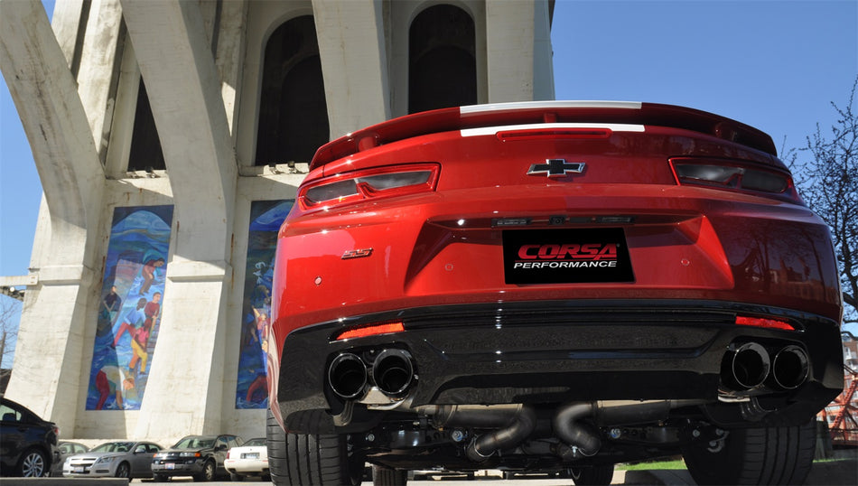 2.75in. Axle-Back Dual Rear Exit With Twin 4.0in. Black PVD Pro-Series Tips