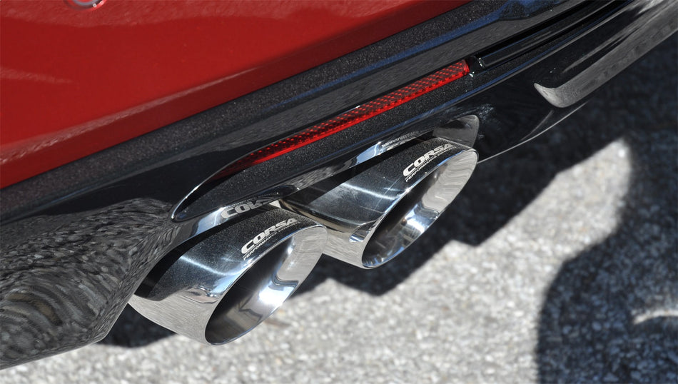 2.75in. Axle-Back Dual Rear Exit With Twin 4.0in. Polished Pro-Series Tips
