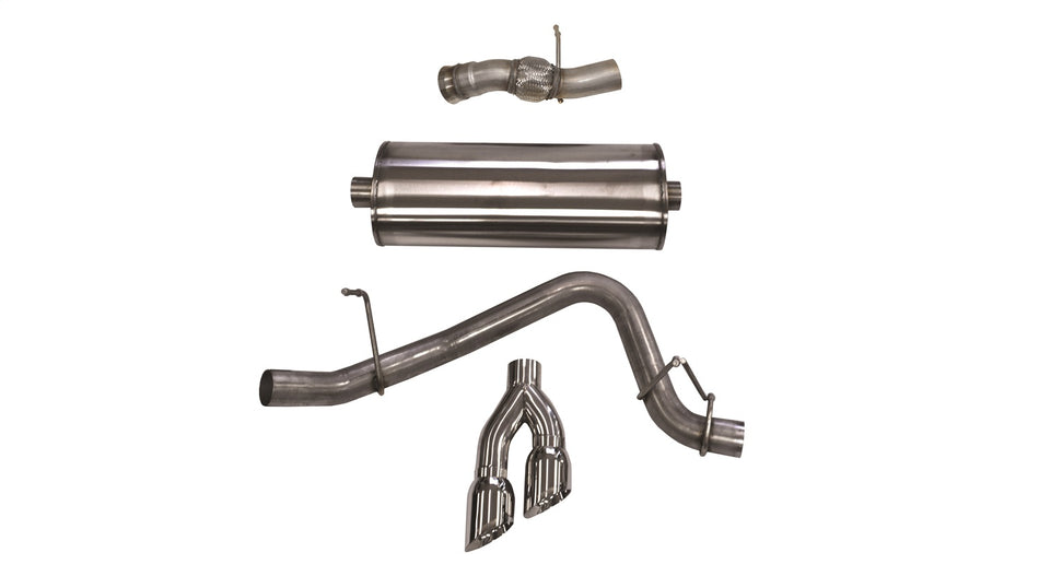 3.0in. Cat-Back Single Side Exit With Twin 4.0in. Polished Pro-Series Tips