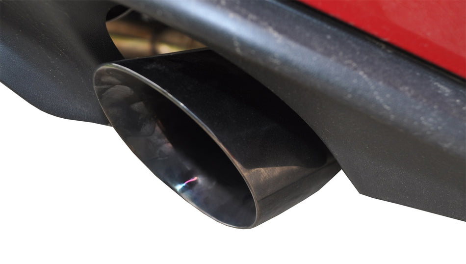 3.0in. Cat-Back Dual Rear Exit With Single 4.0in. Black PVD Pro-Series Tips