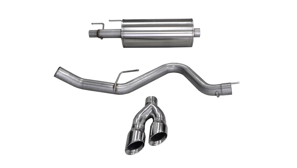3.0in. Cat-Back Single Side Exit With Twin 4.0in. Polished Pro-Series Tips