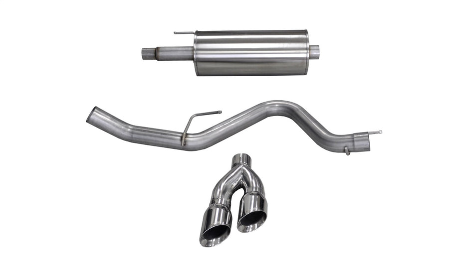 3.0in. Cat-Back Single Side Exit With Twin 4.0in. Polished Pro-Series Tips