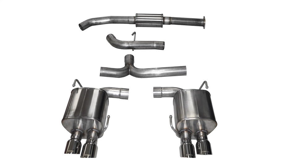 3.0in. Cat-Back Dual Rear Exit With Twin 3.5in. Polished Pro-Series Tips