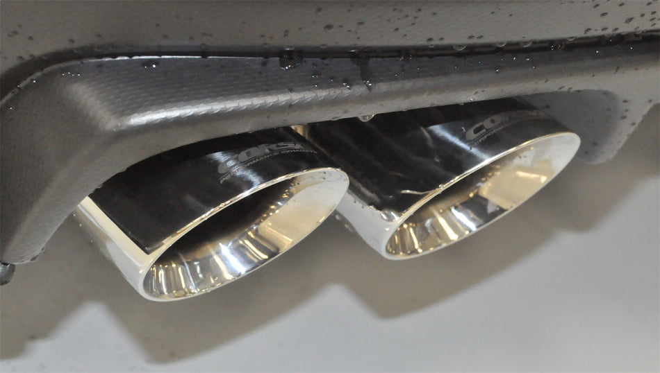 3.0in. Cat-Back Dual Rear Exit With Twin 3.5in. Polished Pro-Series Tips