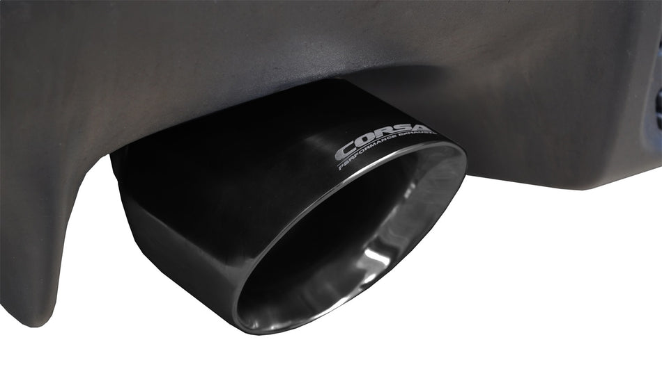 3.0in. Cat-Back Dual Rear Exit With Single 4.5in. Black PVD Pro-Series Tips