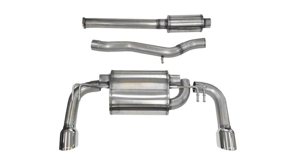 3.0in. Cat-Back Dual Rear Exit With Single 4.5in. Polished Pro-Series Tips