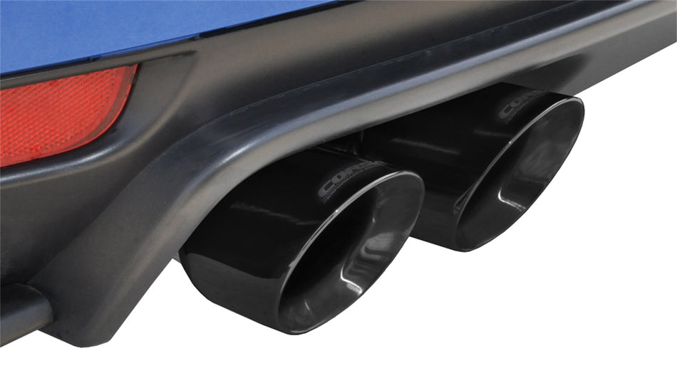 3.0in. Cat-Back Dual Rear Exit With Twin 3.5in. Black PVD Pro-Series Tips