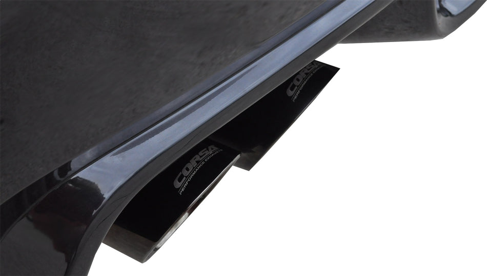 3.0in. Cat-Back Dual Rear Exit With Twin 3.5in. Black PVD Pro-Series Tips