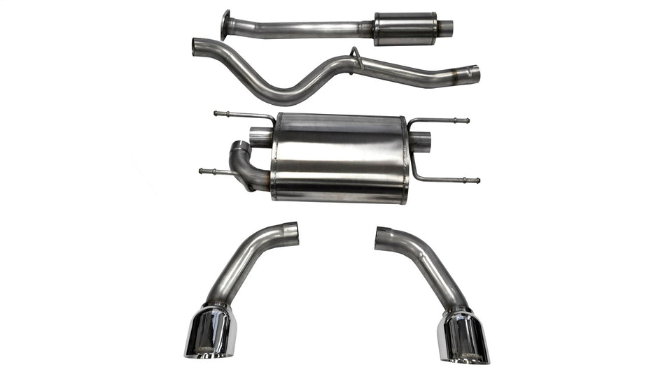 2.5in. Cat-Back Dual Rear Exit With Single 4.5in. Polished Pro-Series Tips