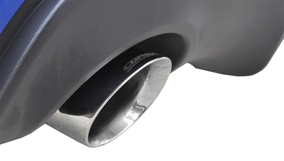 2.5in. Cat-Back Dual Rear Exit With Single 4.5in. Polished Pro-Series Tips