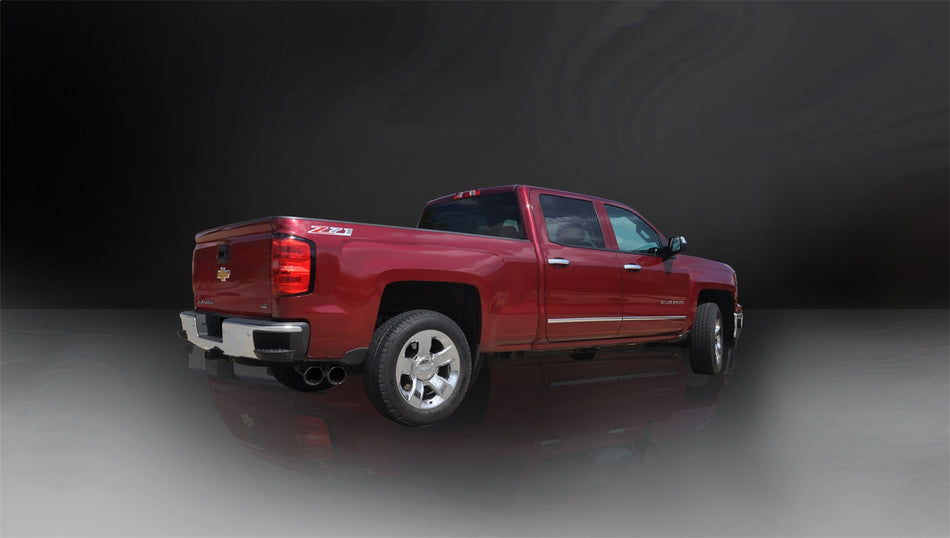 3.5in. Cat-Back Single Side Exit With Twin 4.5in. Black PVD Pro-Series Tips