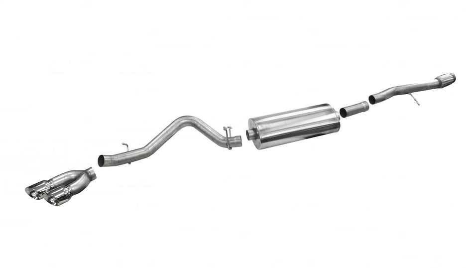 3.5in. Cat-Back Single Side Exit With Twin 4.5in. Polished Pro-Series Tips
