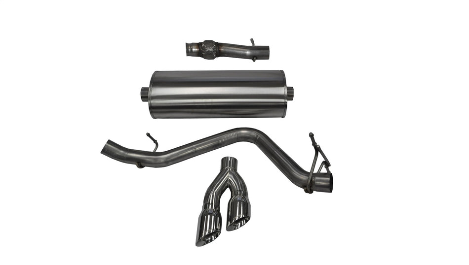 3.0in. Cat-Back Single Side Exit With Twin 4.0in. Polished Pro-Series Tips