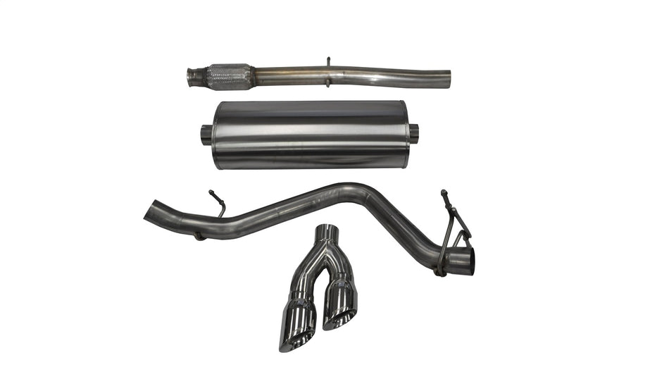 3.0in. Cat-Back Single Side Exit With Twin 4.0in. Polished Pro-Series Tips