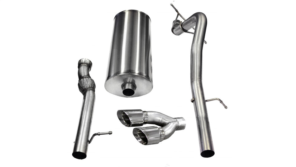 3.0in. Cat-Back Single Side Exit With Twin 4.0in. Polished Pro-Series Tips