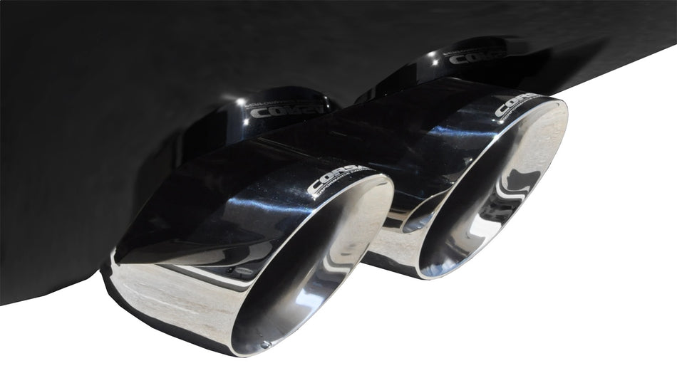 3.0in. Cat-Back Dual Rear Exit Exhaust System With Factory Bezels
