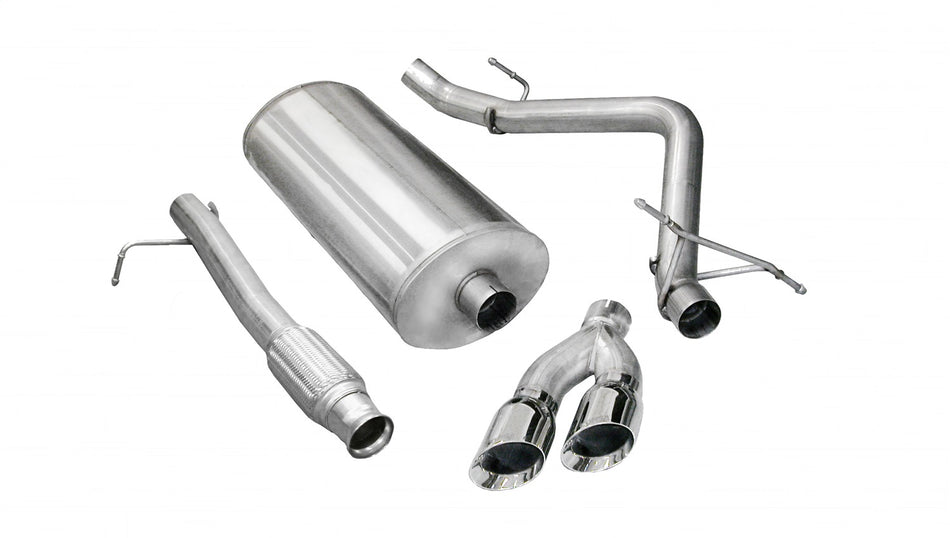 3.0in. Cat-Back Single Side Exit With Twin 4.0in. Polished Pro-Series Tips