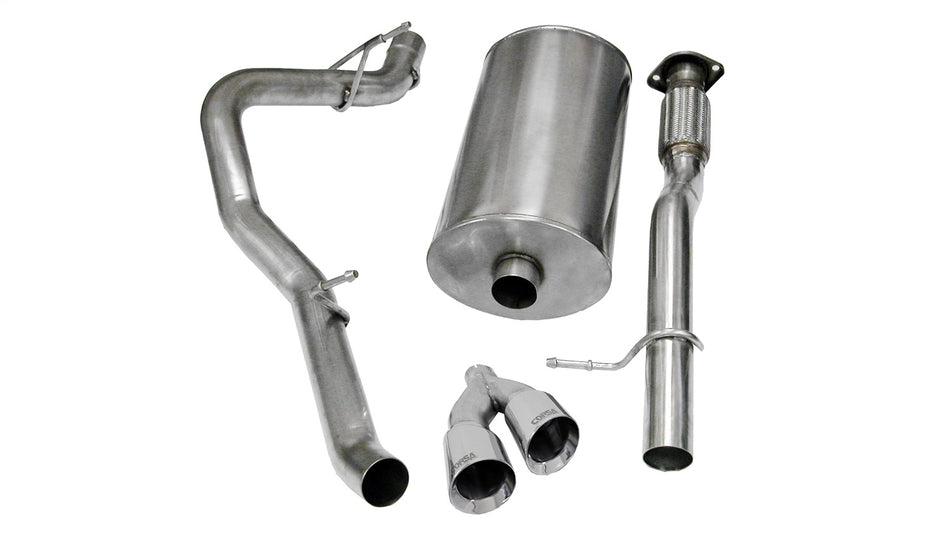 3.0in. Cat-Back Single Side Exit With Twin 4.0in. Polished Pro-Series Tips