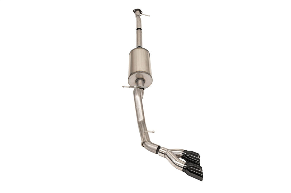 3.0in. Cat-Back Single Side Exit With Twin 4.0in. Black PVD Pro-Series Tips