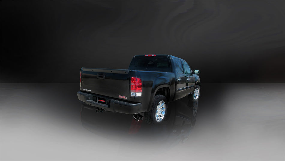 3.0in. Cat-Back Single Side Exit With Twin 4.0in. Black PVD Pro-Series Tips