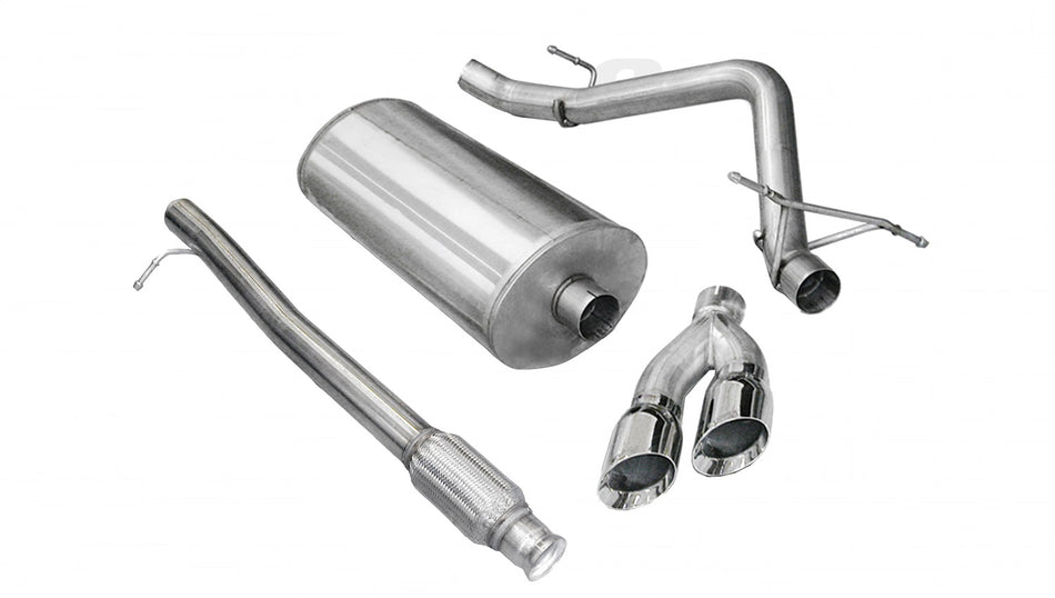 3.0in. Cat-Back Single Side Exit With Twin 4.0in. Polished Pro-Series Tips
