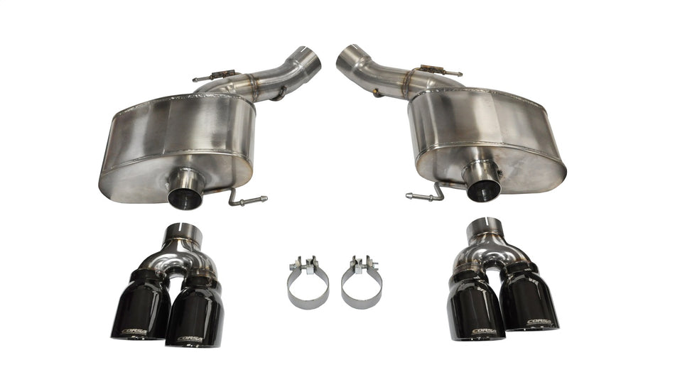 3.0in. Axle-Back Dual Rear Exit With Twin 4.0in. Black PVD Pro-Series Tips