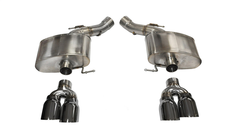 3.0in. Axle-Back Dual Rear Exit With Twin 4.0in. Polished Pro-Series Tips