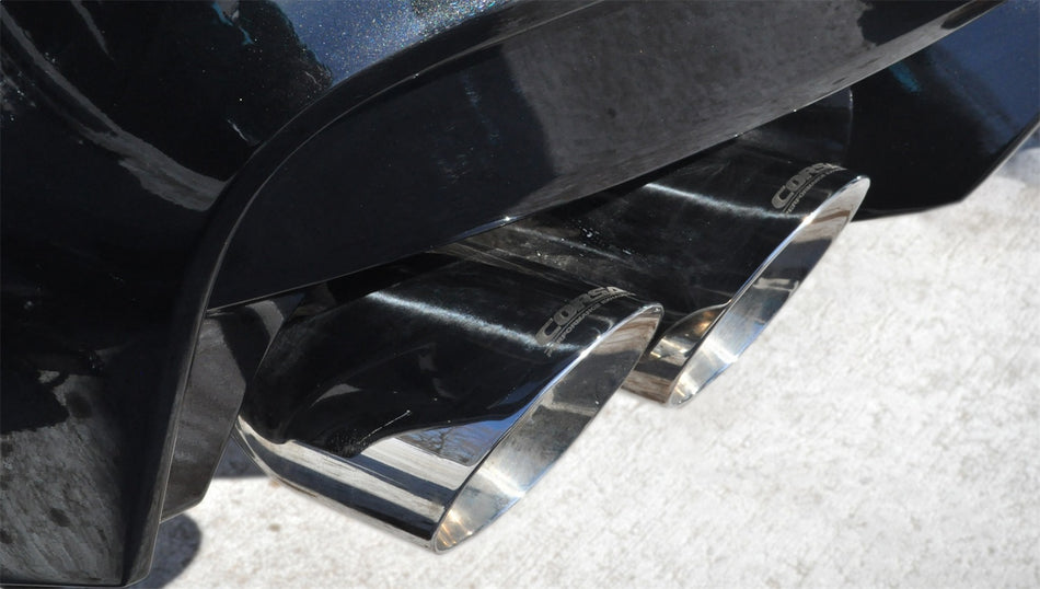 3.0in. Axle-Back Dual Rear Exit With Twin 4.0in. Polished Pro-Series Tips