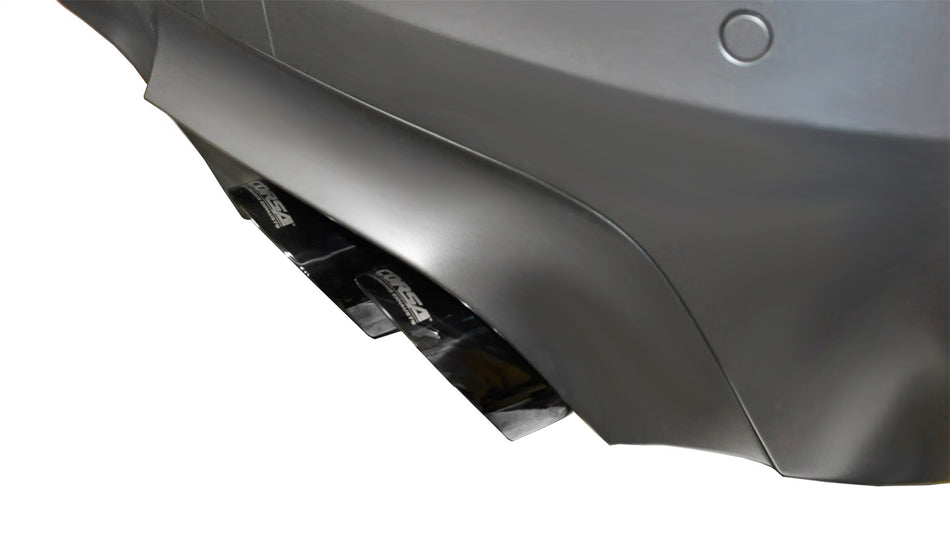 3.0in. Axle-Back Dual Rear Exit With Twin 4.0in. Black PVD Pro-Series Tips