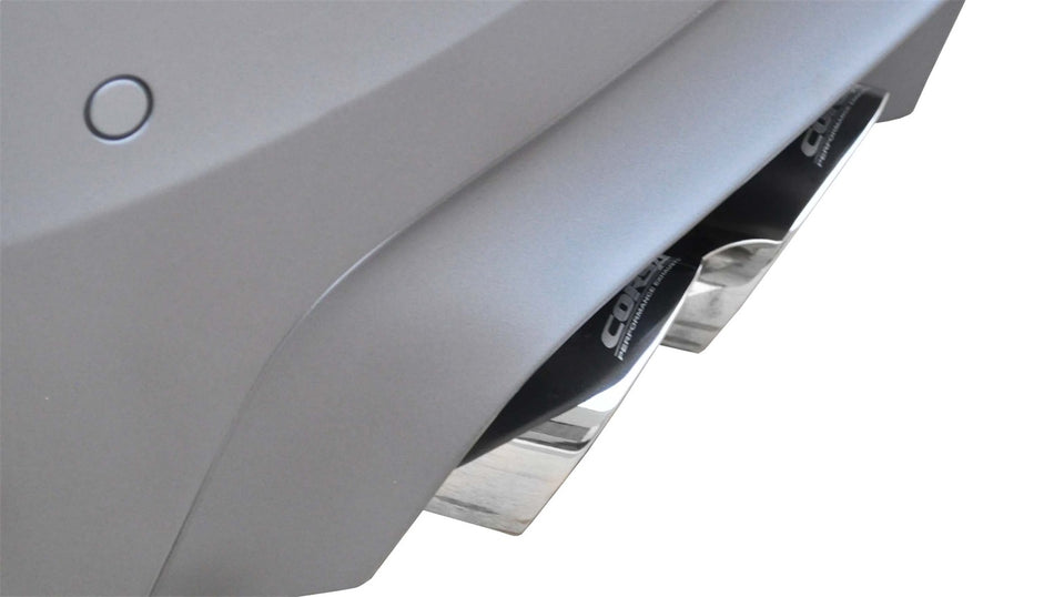 3.0in. Axle-Back Dual Rear Exit With Twin 4.0in. Polished Pro-Series Tips