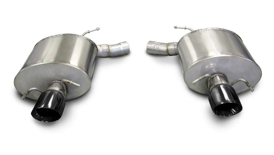 2.5in. Axle-Back Dual Rear Exit With Single 4.0in. Black PVD Pro-Series Tips