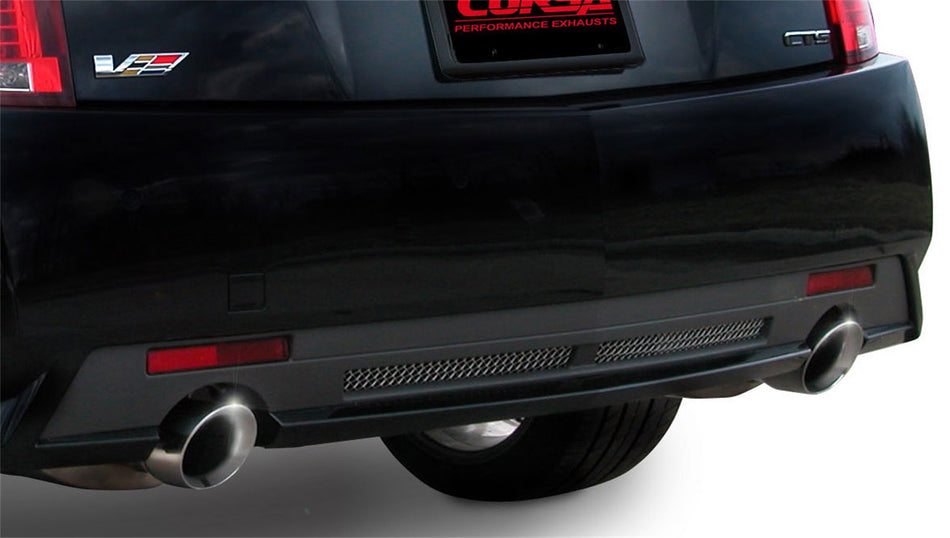 2.5in. Axle-Back Dual Rear Exit With Single 4.0in. Polished Pro-Series Tips