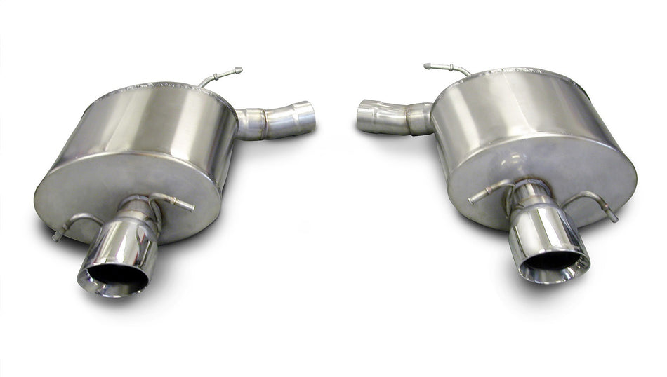 2.5in. Axle-Back Dual Rear Exit With Single 4.0in. Polished Pro-Series Tips