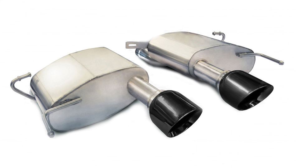 2.5in. Axle-Back Dual Center Rear Exit With Single 4.5in. Black PVD Pro-Series T