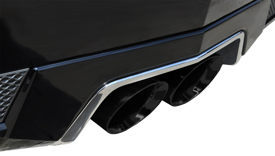 2.5in. Axle-Back Dual Center Rear Exit With Single 4.5in. Black PVD Pro-Series T