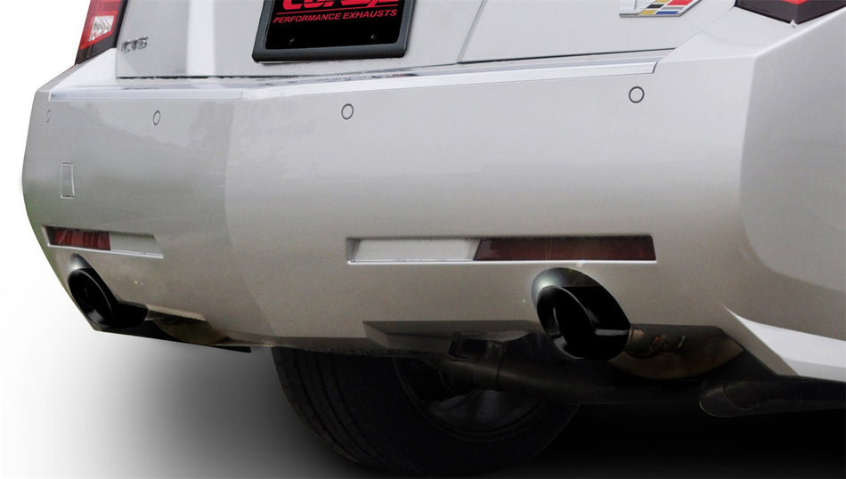 2.5in. Axle-Back Dual Rear Exit With Single 3.5in. Black PVD Pro-Series Tips
