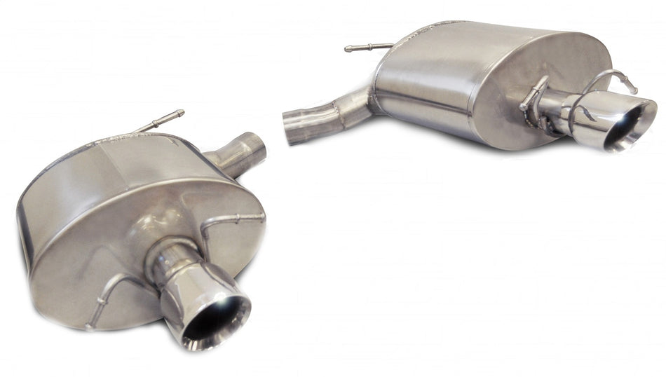 2.5in. Axle-Back Dual Rear Exit With Single 3.5in. Polished Pro-Series Tips