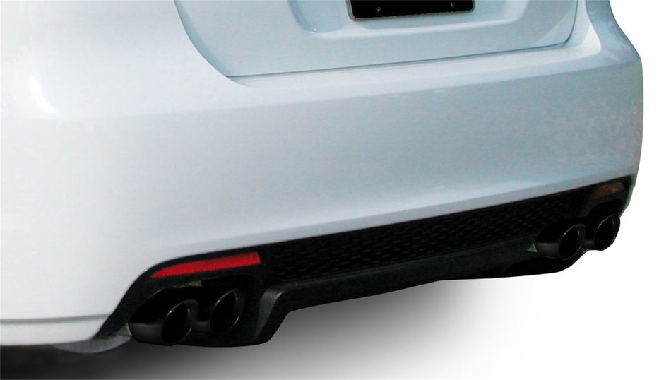 2.5in. Cat-Back Dual Rear Exit With Twin 3.0in. Black PVD Pro-Series Tips