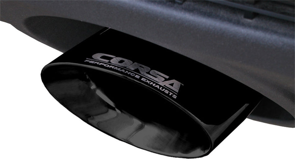 2.5in. Cat-Back Dual Rear Exit With Single 4.0in. Black PVD Pro-Series Tips