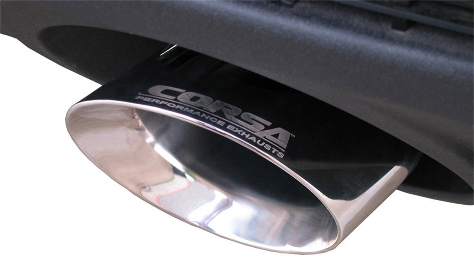 2.5in. Cat-Back Dual Rear Exit With Single 4.0in. Polished Pro-Series Tips