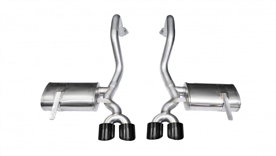 2.5in. Axle-Back Dual Rear Exit With Twin 4.0in. Black PVD Pro-Series Tips