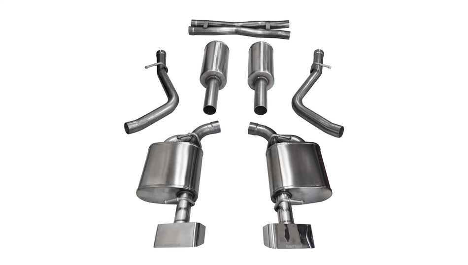 2.5in. Cat-Back Dual Rear Exit With GTX2 Polished Tips